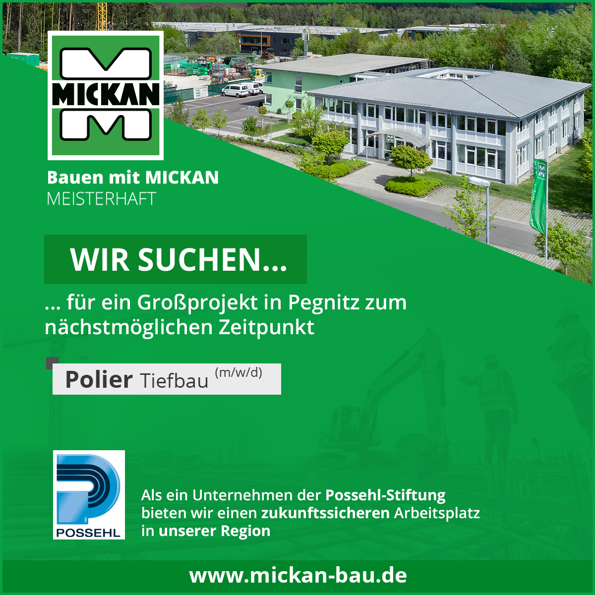 Wir suchen Polier Tiefbau (m/w/d)