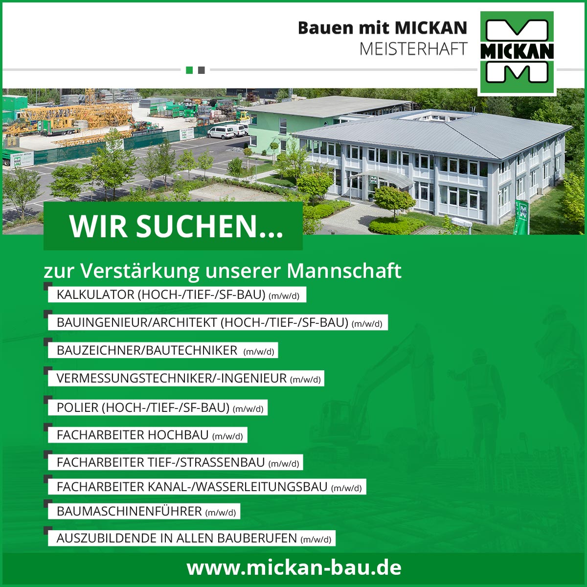 Wir suchen